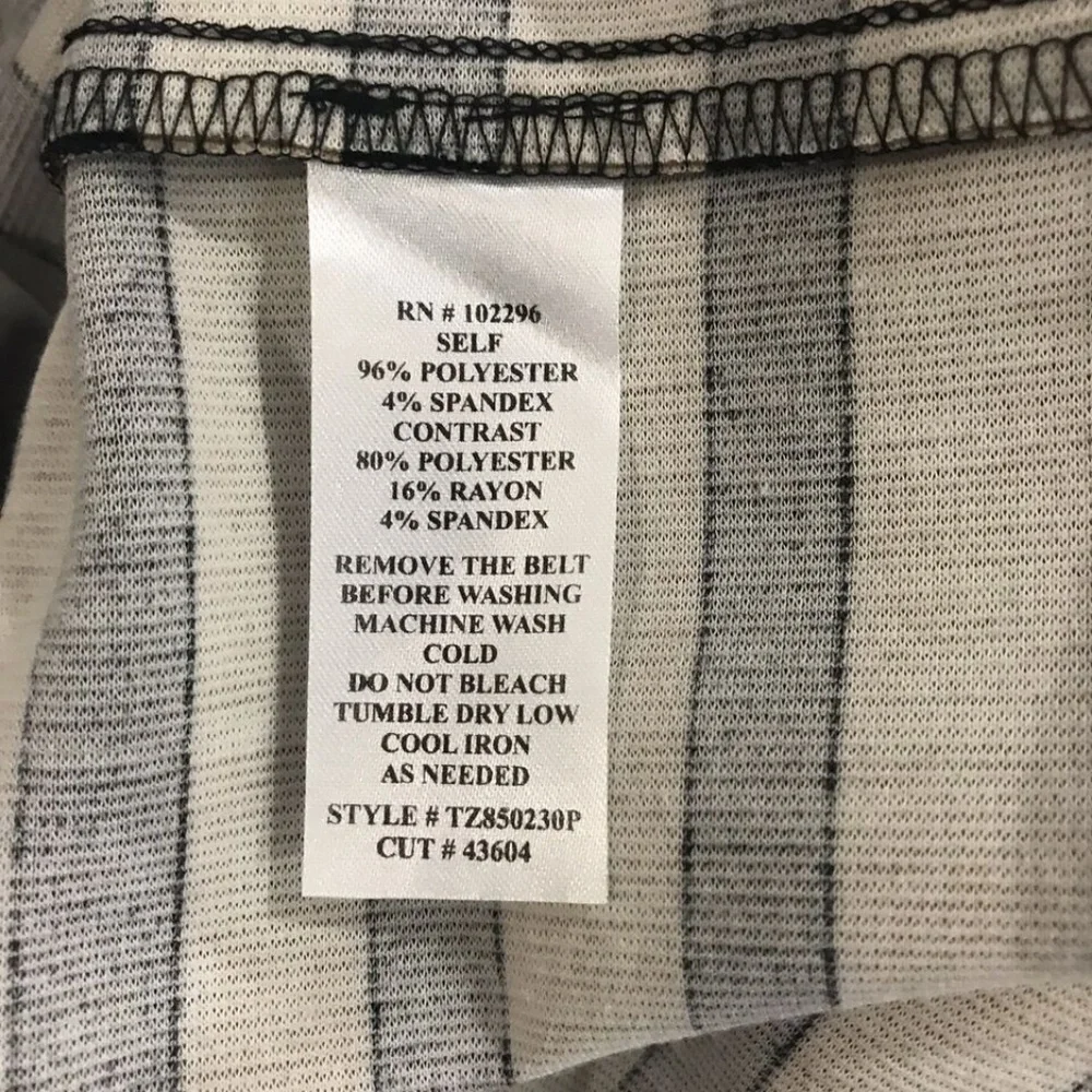 Connected Apparel Striped Dress Size 12P Petite - Picture 8 of 8